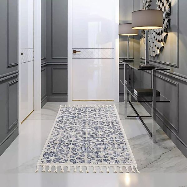 Carpet City Teppich »Art 1271«, rechteckig, 7 mm Höhe, Läufer, Kurzflor, Sk günstig online kaufen