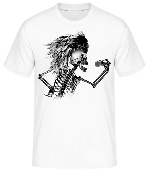 Singendes Skelett · Männer Basic T-Shirt günstig online kaufen
