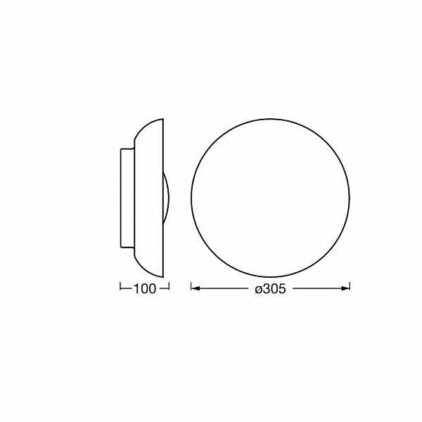 OSRAM Deckenleuchte ORBIS MILAN, holz, Ø 31 cm, Metall/Glas günstig online kaufen