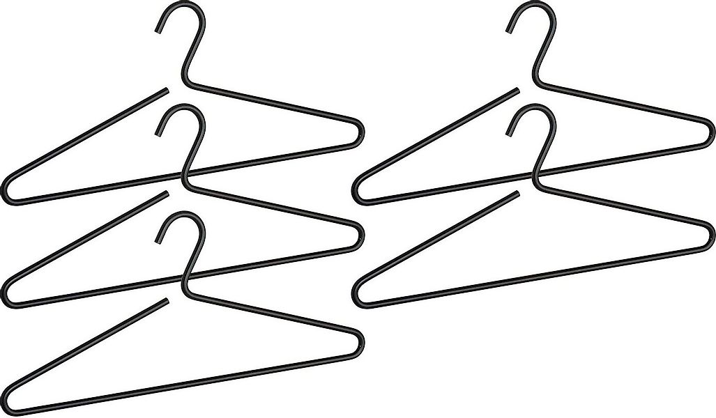 WENKO Kleiderbügel Modell Lux, (Set, 5-tlg), Garderobenbügel aus Aluminium, günstig online kaufen