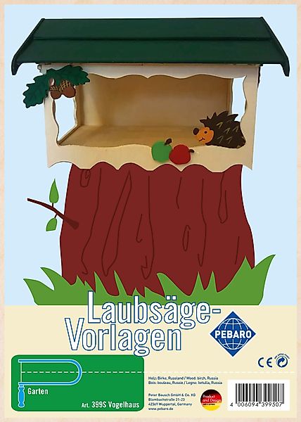 Pebaro Kreativset Laubsägevorlage "Vogelhaus", 399S günstig online kaufen