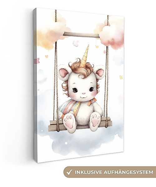 OneMillionCanvasses® Leinwandbild Einhorn - Tier - günstig online kaufen