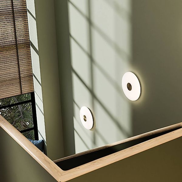 Northern LED-Wandleuchte Glint, Ø 25 cm, Glas, opalweiß günstig online kaufen