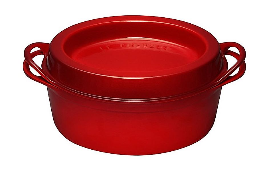 Le Creuset Saftbräter Doufeu Oval Gusseisen Kirschrot 32cm günstig online kaufen