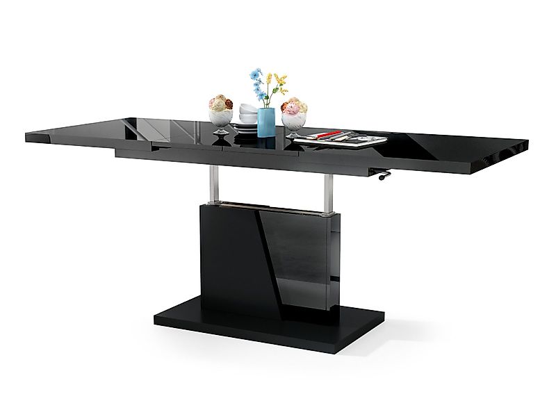 Mazzoni Couchtisch Grand Noir Schwarz Hochglanz günstig online kaufen