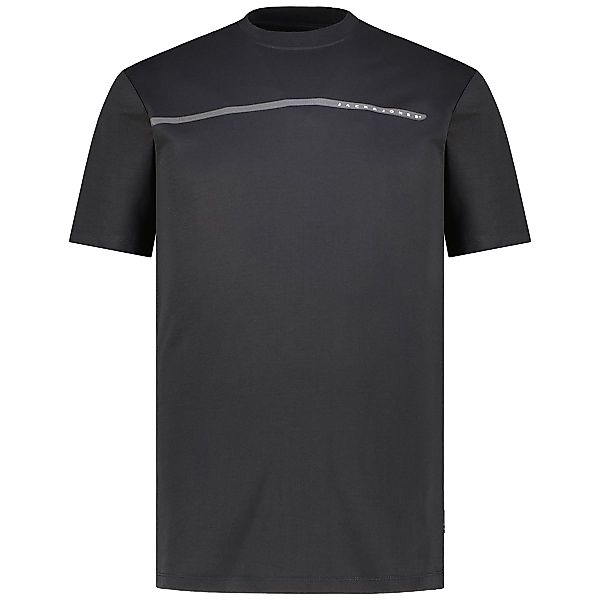 Jack&Jones T-Shirt mit Label-Print Farbe schwarz Größe: 4XL günstig online kaufen