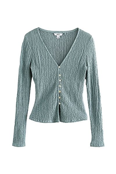 Next Strickjacke Langärmelige, geknöpfte Strickjacke mit günstig online kaufen