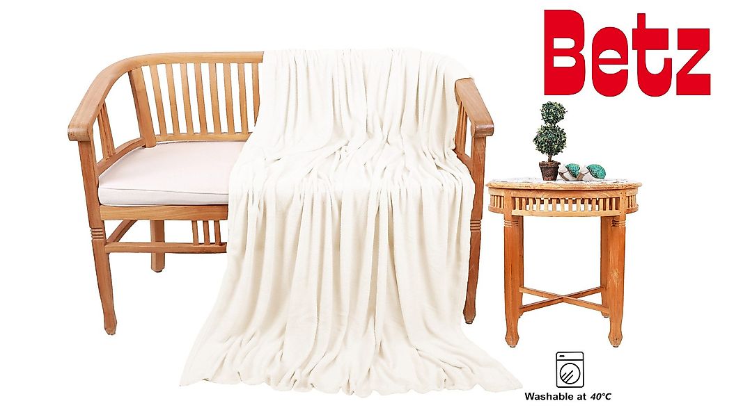 Wohndecke 3 Stück Fleecedecke Kuscheldecke Sofadecke Größe 130x170 cm, Betz günstig online kaufen