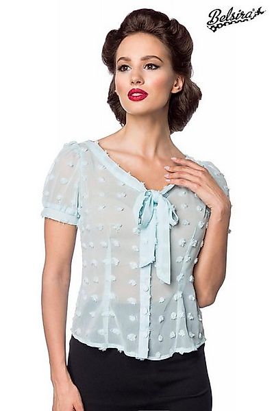 BELSIRA Hemdbluse Belsira - Vintage Schluppenbluse - (2XL,3XL,4XL,L) günstig online kaufen