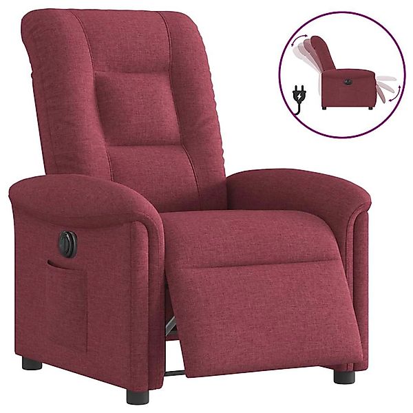 vidaXL Relaxsessel Elektrisch Weinrot Stoff 3303237 günstig online kaufen