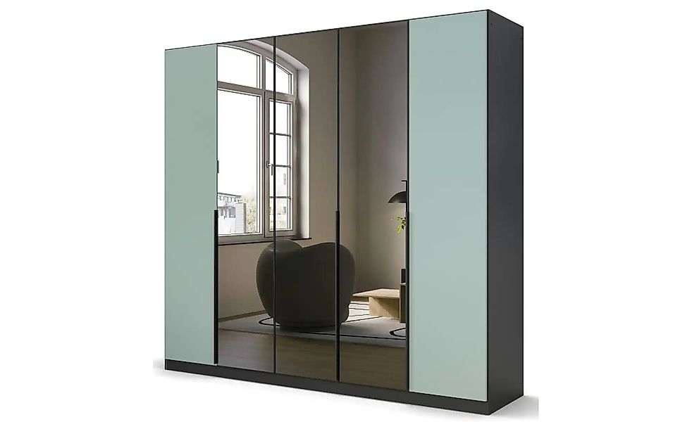 Drehtürenschrank  Skyla ¦ grau ¦ Maße (cm): B: 226 H: 210 Schränke > Kleide günstig online kaufen