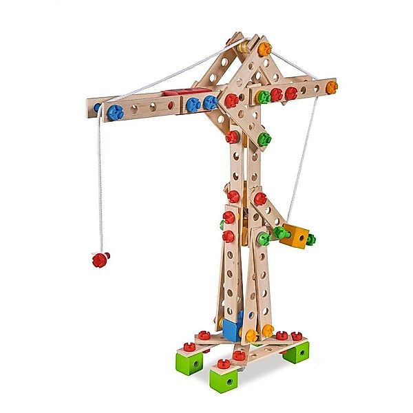 Eichhorn Constructor Kran Holzspielzeug Konstruktionsspielsteine, 170 günstig online kaufen
