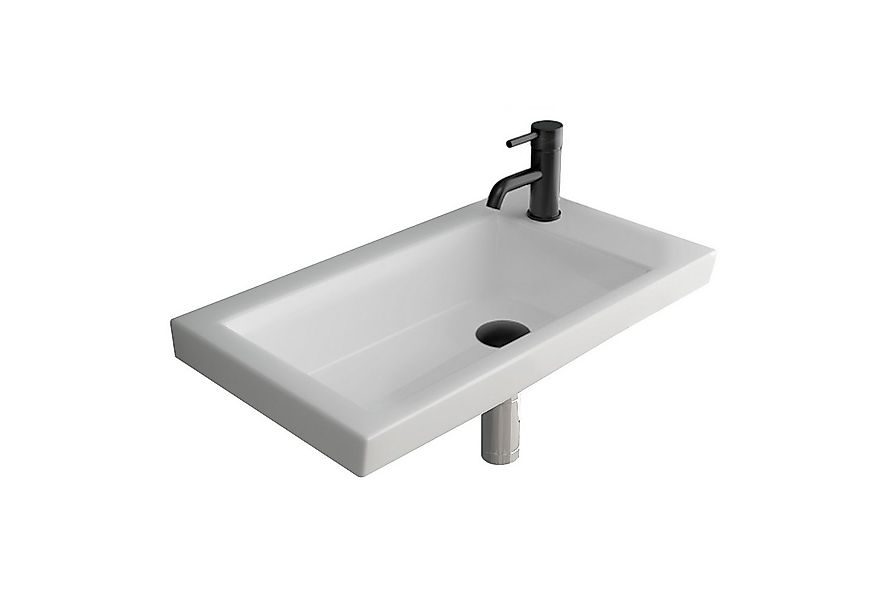 Alpenberger Waschbecken Gäste WC Waschbecken 60 cm Breit - Aufsatzwaschbeck günstig online kaufen