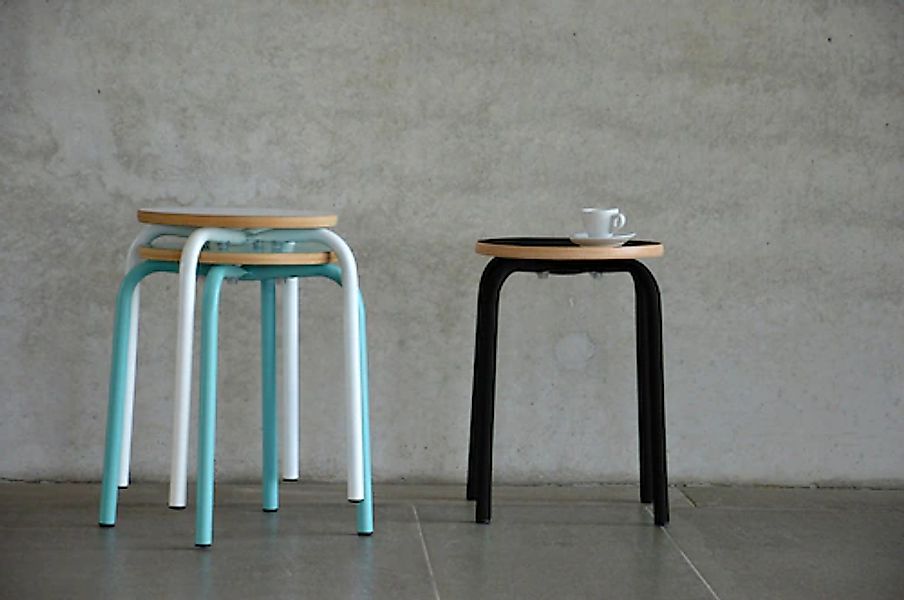 Fiam Hocker »paris«, in 3 Farben, stapelbar, Sitzhöhe 46 cm günstig online kaufen
