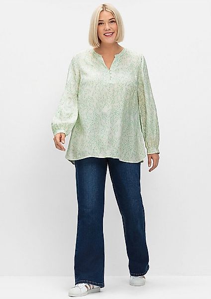 Sheego Klassische Bluse Tunika Langarm günstig online kaufen