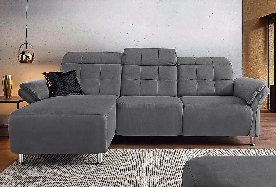 Home affaire Ecksofa "Manhattan L-Form" 2 Sitze mit elektrischer Relaxfunkt günstig online kaufen
