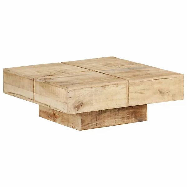 Couchtisch 80x80x28 Cm Massivholz Mango günstig online kaufen