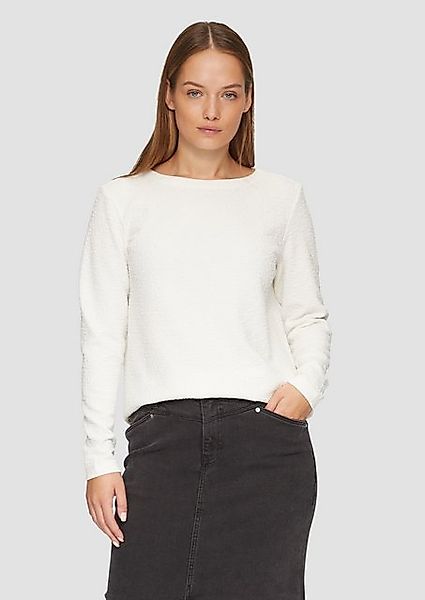 s.Oliver Sweatshirt Strukturiertes Sweatshirt mit Rundhalsausschnitt günstig online kaufen