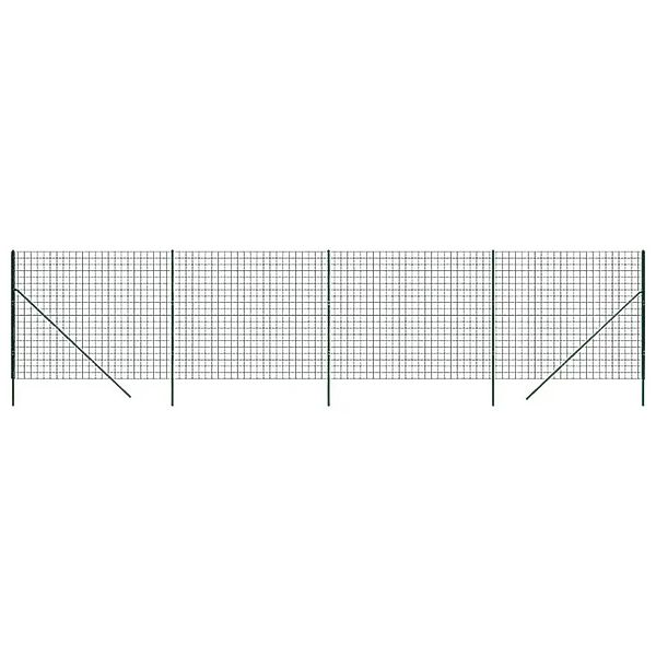 vidaXL Maschendrahtzaun Grün 2x10 m Verzinkter Stahl 154086 günstig online kaufen