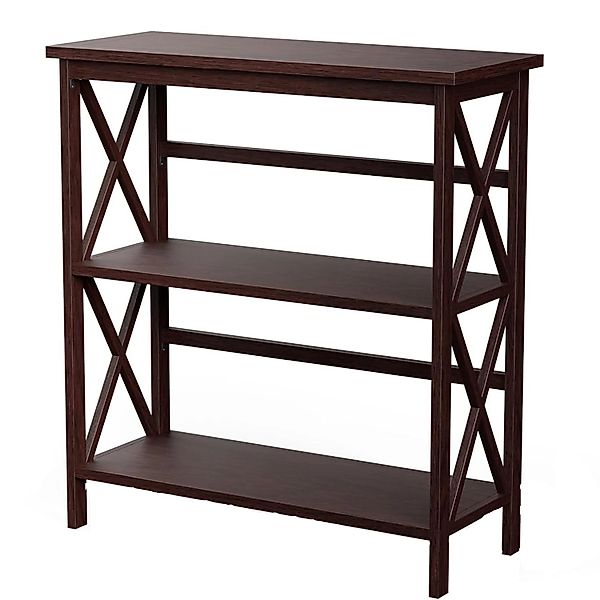 Costway Konsolentisch Holz 79 x 32 x 86 cm Braun günstig online kaufen