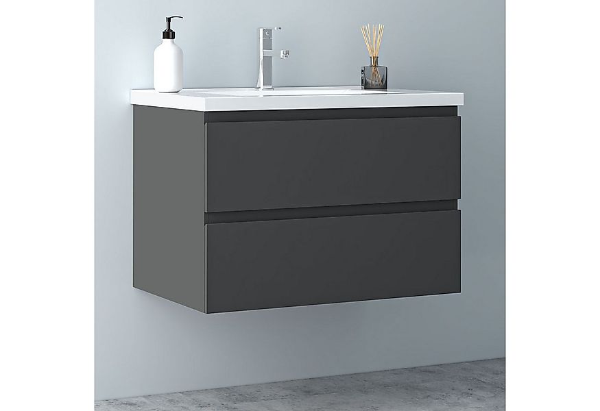 Aica Sanitär Waschtisch Badezimmerschrank Unterschrank mit Waschbecken Badm günstig online kaufen