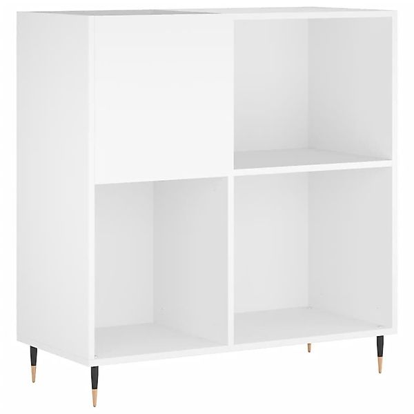 vidaXL Media-Regal Plattenschrank Weiß 84,5x38x89 cm günstig online kaufen