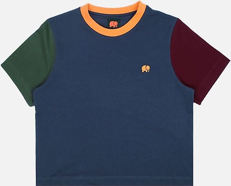 Trendsplant T-Shirt Women's Color Block T-Shirt Trendsplant Blue günstig online kaufen