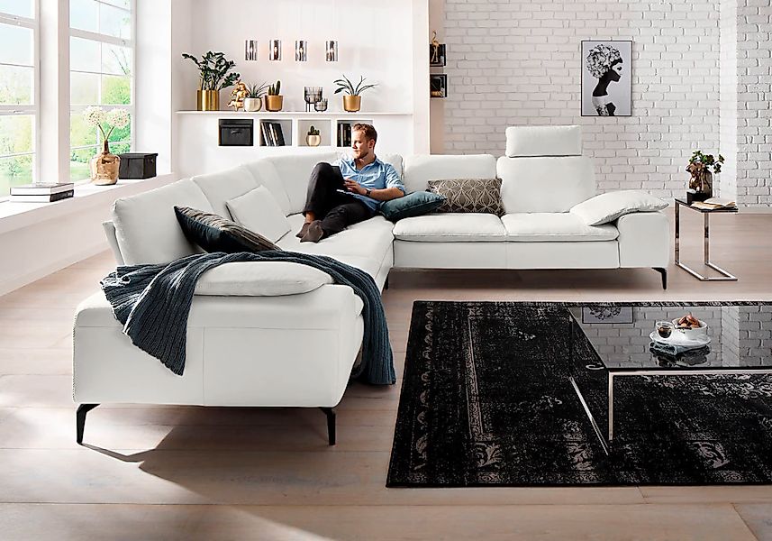 W.SCHILLIG Ecksofa "valentinoo, Designsofa, elegant und bequem, L-Form", (S günstig online kaufen