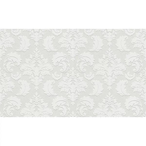 Rasch Vliestapete Wallton 178913 Ornament Weiß 25 m x 1,06 m günstig online kaufen