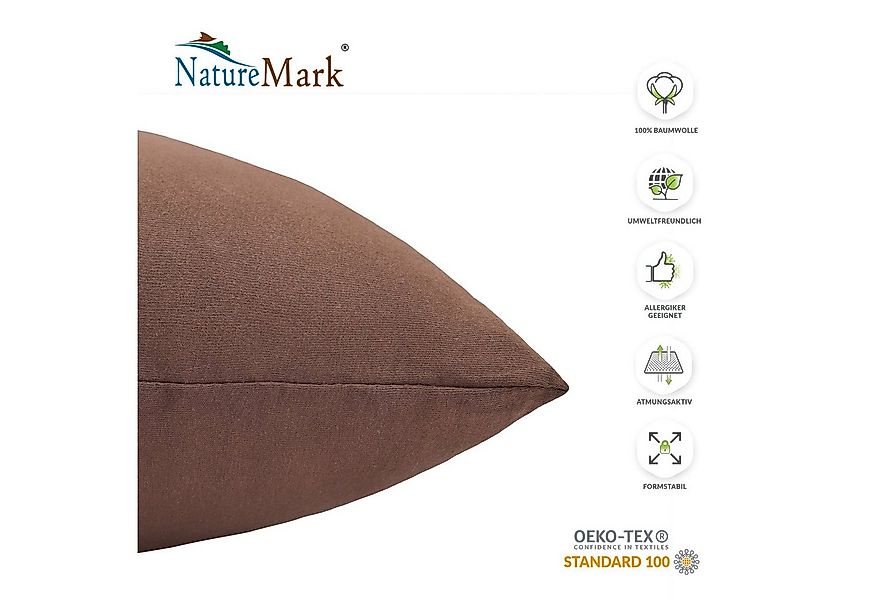 NatureMark Kissenbezüge 2er Pack Jersey Kissenbezug Kissenhülle, (2 Stück), günstig online kaufen