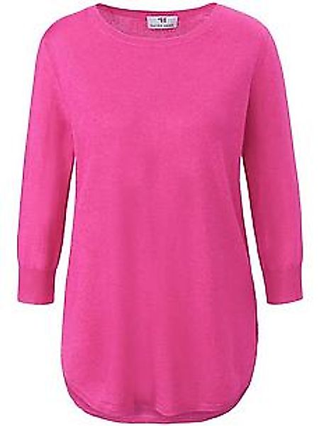 Rundhals-Pullover aus Seide und Kaschmir Peter Hahn pink günstig online kaufen