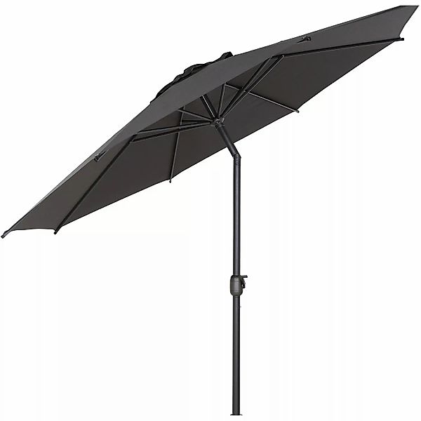 Siena Garden Marktschirm Ø 300 cm Anthrazit mit Kurbelmechanik günstig online kaufen