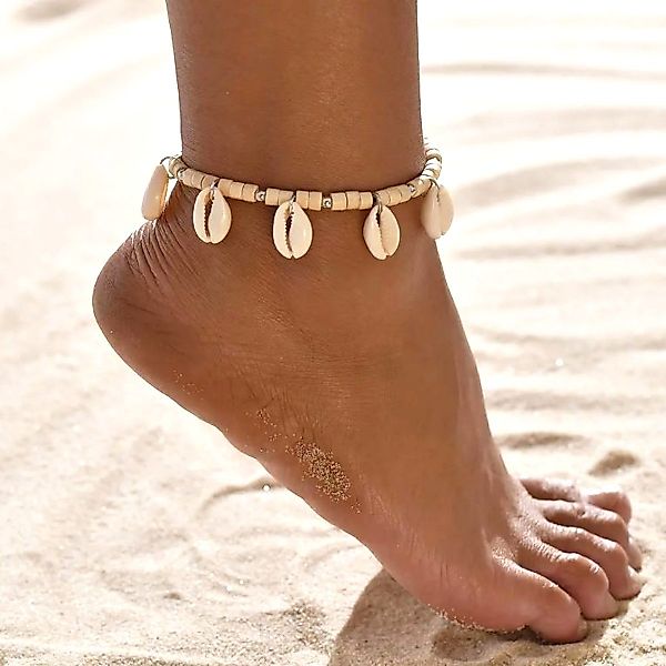 KARMA Fußkette mit Anhänger Fußkettchen Muscheln günstig online kaufen