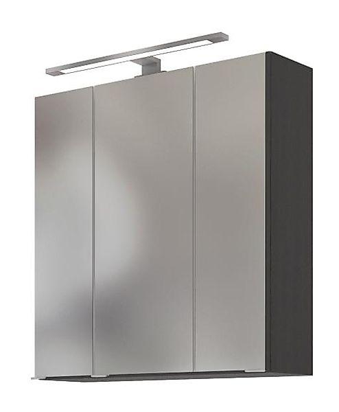 3D-Spiegelschrank 60 AREZZO von Held Möbel Graphit günstig online kaufen