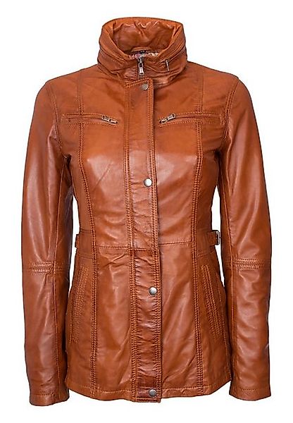 Lolus Lederjacke Angel Lange Damen Lederjacke aus weichem Lammnappa Leder günstig online kaufen