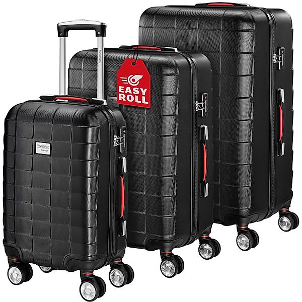 monzana Kofferset Exopack Line, 3tlg TSA günstig online kaufen