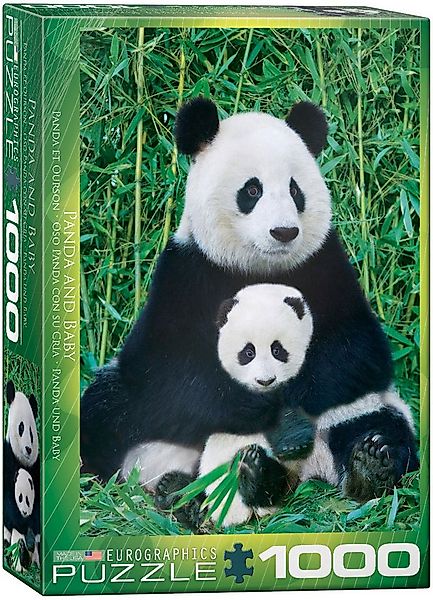 Puzzle 1000 Teile Puzzle - Puzzle - Panda Bär & Baby, Puzzleteile günstig online kaufen