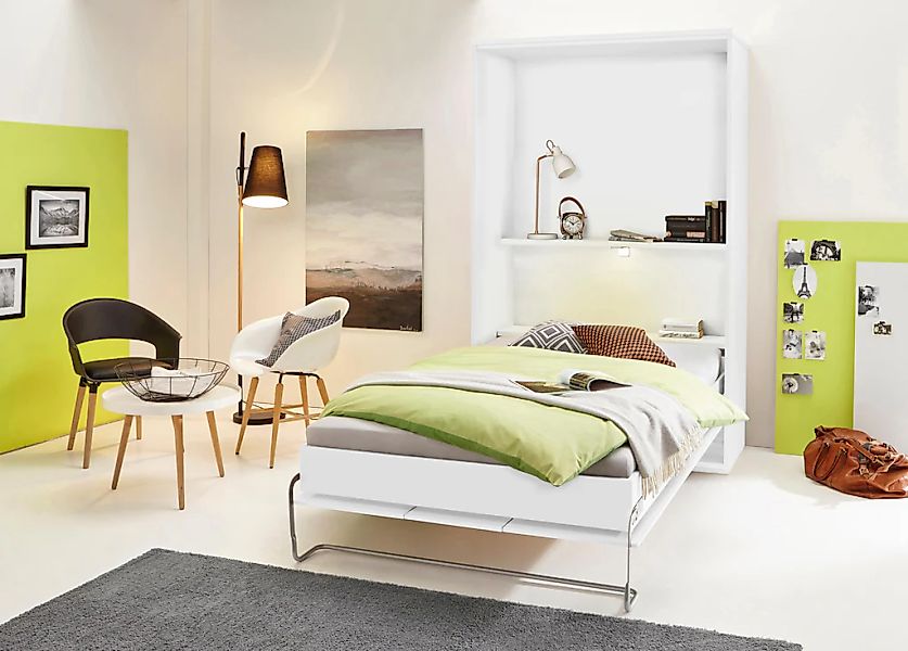 priess Schrankbett "Ancona", mit Regal und LED-Beleuchtung günstig online kaufen