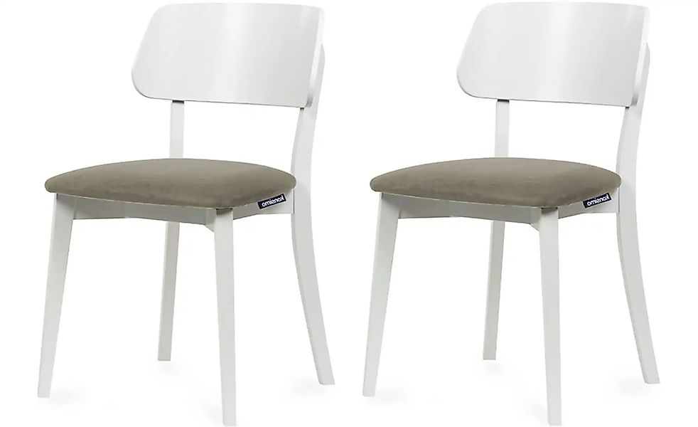 KONSIMO Holzstuhl 2er-Set   ¦ beige ¦ Maße (cm): B: 47 H: 80,5 Stühle > Pol günstig online kaufen