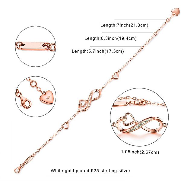 RWEUOQ Armband 925 Sterling Silber Damen günstig online kaufen