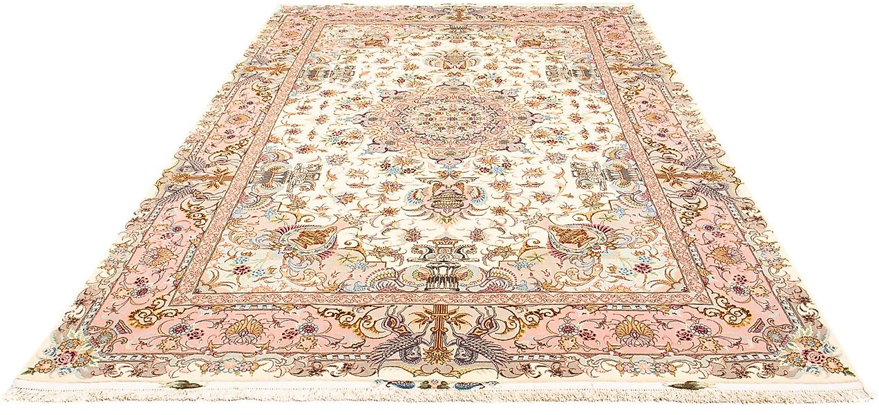 morgenland Orientteppich »Täbriz rund - 301 x 200 cm - beige«, rechteckig, günstig online kaufen