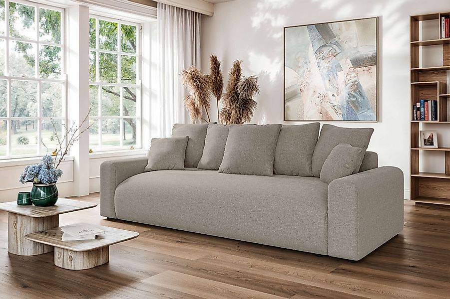 Home affaire Big-Sofa "LAKESIDE klein 3-Sitzer Schlafsofa mit Bettkasten, B günstig online kaufen