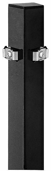 Alberts Eckpfosten "Doppelstabmattenzaun" inkl. Klemmlasche, anthrazit, Höh günstig online kaufen