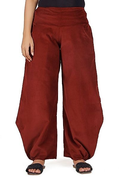 Guru-Shop Relaxhose Weite Cord Pluderhose, Feincord Boho Hose -.. Ethno Sty günstig online kaufen