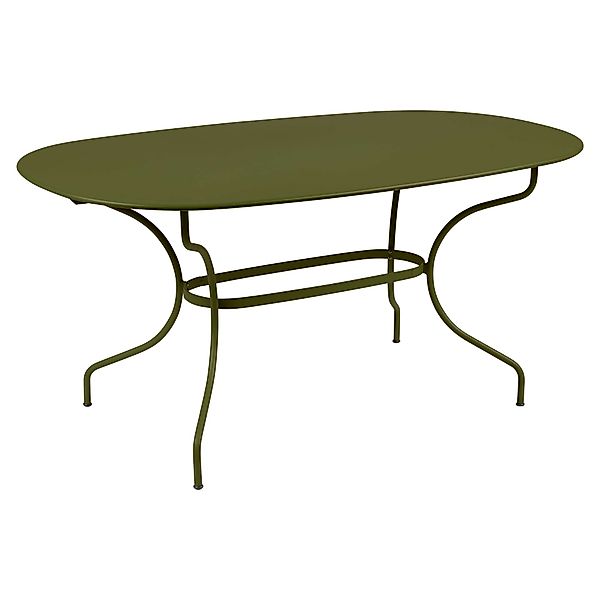 Opéra+ Ovaler Tisch 160 x 90 cm Outdoor Pesto günstig online kaufen