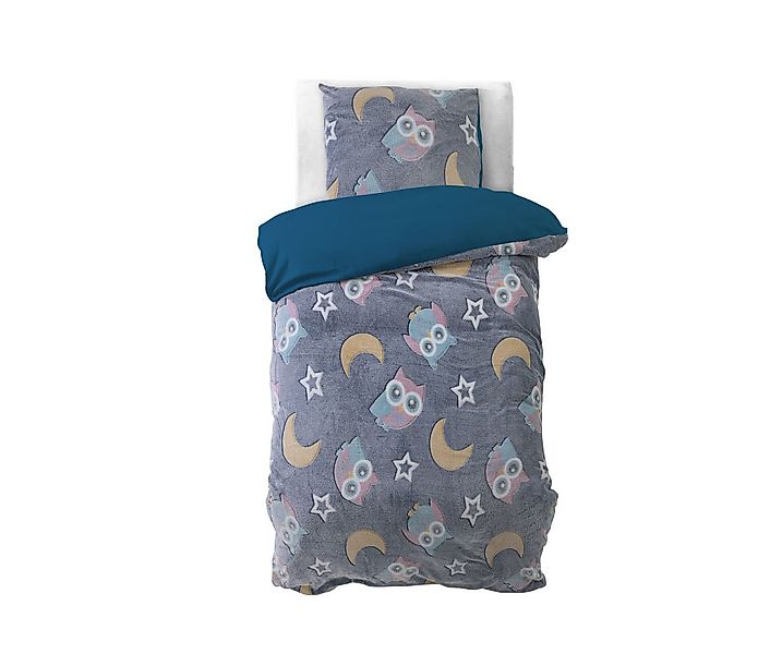 Sleeptime Kinderbettwäsche glow in the dark bettwäsche 135x200cm Mond Stern günstig online kaufen