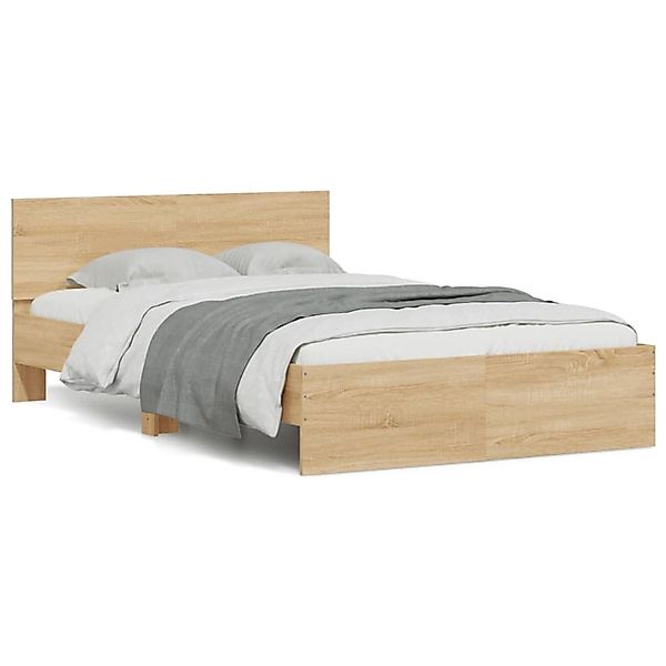 vidaXL Bettgestell mit Kopfteil Sonoma-Eiche 120x200 cm1945675 günstig online kaufen