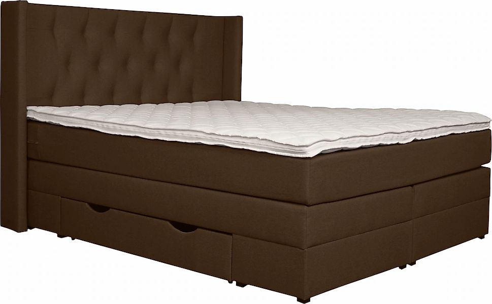PLACES OF STYLE Boxspringbett »Elegance« mit schöner Knopfheftung, in den H günstig online kaufen