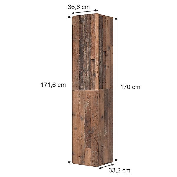 Vicco Hochschrank Izan, Oldstyle, 36.6 x günstig online kaufen