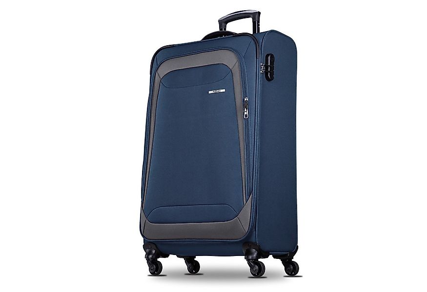NOWI Trolley Koffer Weichschalenkoffer mit Rollen & Zahlenschloss - M-L-XL günstig online kaufen